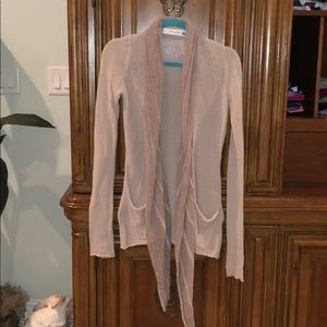 Long cardigan with pockets